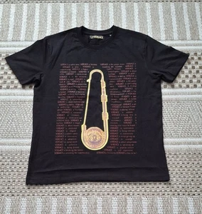 Mens Versace T Shirt With Graphic Print Logo - Picture 1 of 7