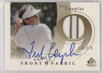 2002 SP Game Used Edition Front 9 Fabric Signatures /375 Fred Couples Auto - Image 1 of 2