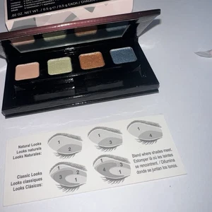 Mary Kay Mini Mineral Eye Color Quad Silky Caramel Lemongrass Amber Blaze Denim  - Picture 1 of 6