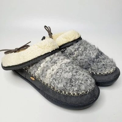 NWT Kooba Women's Grey Boiled Wool Hard Bottom Slippers M - Image 1 of 4