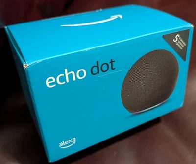 Amazon Echo Dot 5th Generation - 2022 Release Smart Speaker - Black - NEW SEALED - Image 1 of 4