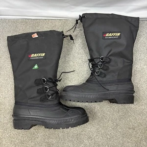 Botas de Invierno Forradas Baffin Grado 1 Hombres 7 Mujeres 9 Negras Tirar con Cordones Canadá - Imagen 1 de 14