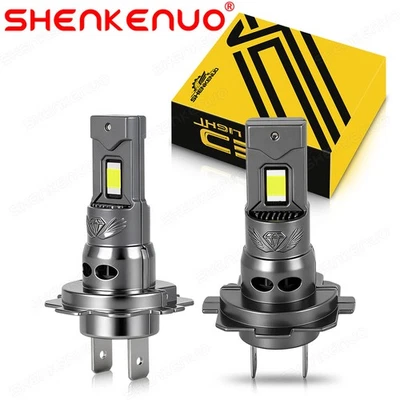 H7 LED Headlight Bulbs High/Low Beam For Mercedes-Benz C180 C200 C250 C300 C350e - Image 1 of 4