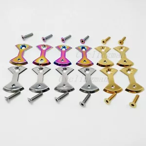 Titanium/Ti Pedal Plate/Bow tie* 4pcs bolts fit SpeedPlay Zero&Light Action - Picture 1 of 5