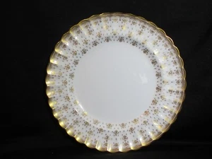 Spode Fleur de Lys Gold Dinner Plate Bone China Made in England - Picture 1 of 2