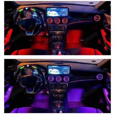 Luz ambiental LED de ventilación de aire para Mercedes Benz W117 CLA180 CLA200 CLA250 CLA45 5 piezas Foto 1 de 4