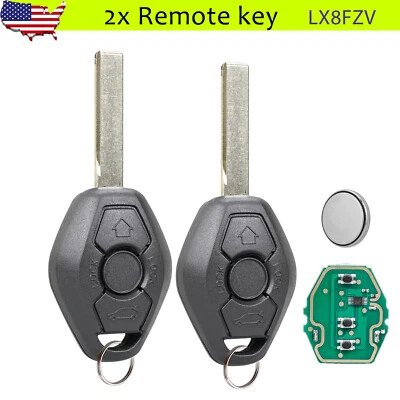 2 For 2000-2005 BMW 3 5 6 Series 323i 325i 328i 330i 525i 530i 645Ci Remote Key - Image 1 of 4