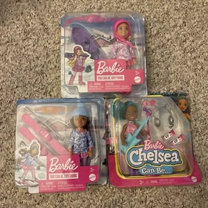 Barbie Chelsea bambola da snowboarder e sci invernale Puoi essere qualsiasi cosa set di 3 - Foto 1 di 2