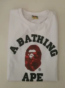 A Bathing Ape Color Camo College Tee size M medium T-shirt BAPE red white - Bild 1 von 12