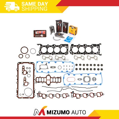 Juego completo de juntas cojinetes anillos aptos 00-04 Ford E150 E250 F150 Excursion 5.4 SOHC Foto 1 de 4