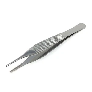 3 pz Pinze/Pinzette Pollice Dentellate Adson Dritte 4,75" Smussate/Smussate - Foto 1 di 2