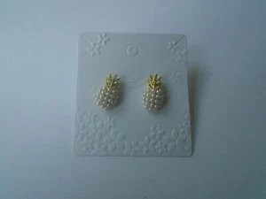 Ananas Ohrstecker Perlen Goldfarben Top Neu - Bild 1 von 1