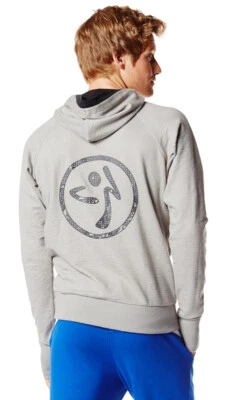 Zumba Fitness Men's Holler at Me Hoodie NWT - Thunderin' Gray - M Medium - Image 1 of 3