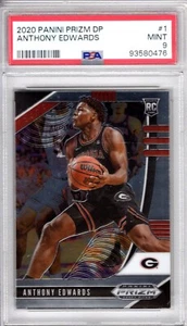2020 Panini Prizm DP Anthony Edwards PSA 9 MINT # 1 RC Rookie - Bild 1 von 2