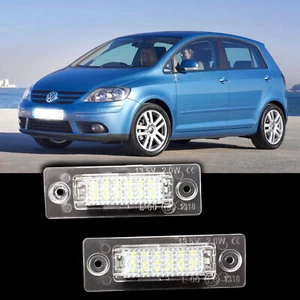 2X LED Kennzeichenbeleuchtung Nummernschild für VW T5 Caddy Passat Touran Golf~ - Bild 1 von 9