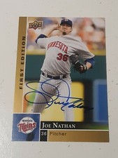 Joe Nathan Minnesota Twins 2009 Upper Deck Autograph Card #181 READ DESCRIPTION