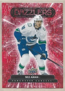 Nils Aman Vancouver Canucks 2022-23 Upper Deck One Dazzlers Red #DZ-62 - Picture 1 of 1