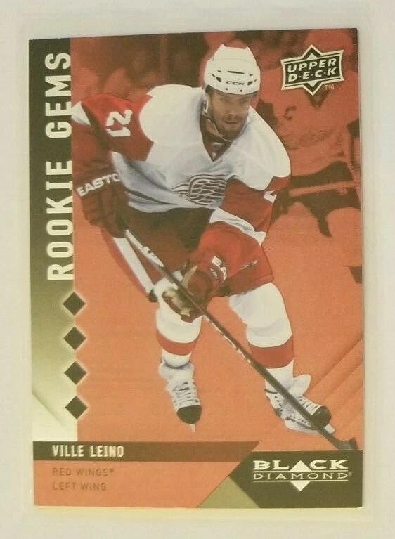 Ville Leino (Red Wings) 2009-10 Black Diamond ROOKIE card RUBY (only 100 made) - Image 1 of 1