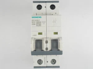 Siemens 5SY4220-7, Circuit Breaker, 5SY4 Series, 20A, 2 Pole, 400V AC - Picture 1 of 2