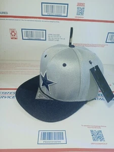 New Dallas Cowboys NFL Zion Silver & Blue Men's Snapback Hat Cap - Picture 1 of 8