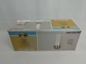 Hampton Bay Arla 1-Light Brushed Nickel Sconce with Tube Etched Glass - Picture 1 of 3