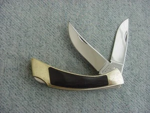 RARE, BROWNING U.S.A., Interframe, 2-Blade Lockback Trapper Pattern Pocket Knife - Picture 1 of 5