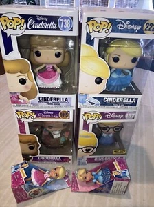 Funko Pop! Vinyl Cinderella Lot! New Posable Dolls - Picture 1 of 8
