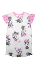 Girl’s DISNEY'S MINNIE MOUSE "Love Minnie" Short Sleeve Nightgown Size 6 NWT - Picture 1 of 4