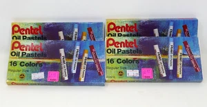 Pentel Oil Pastels 16 Colors Regular Size Lot  - Picture 1 of 5