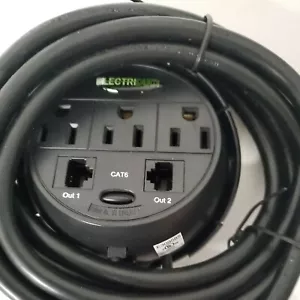 (2) Electriduct Power Tap - Desk Outlet - Hidden Power Center w/3 Power 2 Cat6 - Picture 1 of 5