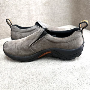 Merrell Jungle Moc Shoes Men 10 Soft Green Suede Slip-on Traction Comfort J60787 - Picture 1 of 9