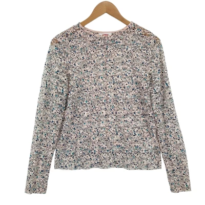 Blusa Pullover Bongo Mujer Multicolor Floral Encaje Manga Larga Grande Y2K Foto 1 de 4