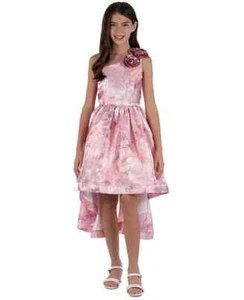 Speechless Big Girls Rose One-Shoulder High-Low Maxi Dress Size 14 - Picture 1 of 4