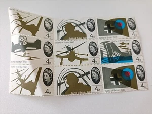 Block of 9 GB Stamps 1973 Commemorating the Battle of Britan - Picture 1 of 1