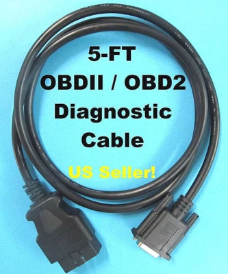 Cable de 15 pines hembra a OBD2 compatible con escáner Autel MaxiDiag Elite MD802 Foto 1 de 4