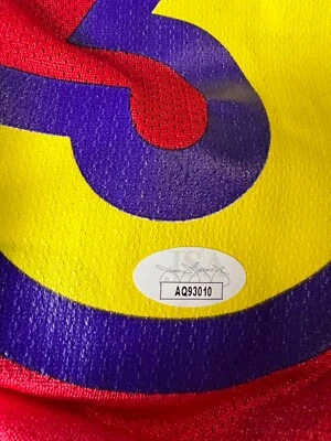 JSA WNBA PHOENIX MERCURY AUTOGRAPHED DIANA TAURASI RED REEBOK USED JERSEY SIZE - Image 1 of 4