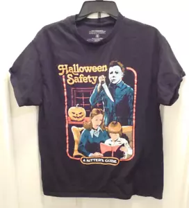 Michael Meyers Halloween Safety Sitter’s Guide Shirt Retro schwarz LRG - Bild 1 von 7