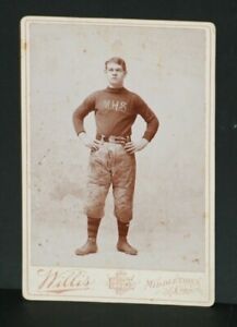 1890's - Early 1900's, Football Player  Mounted Cabinet Photo, Middletown, Conn.