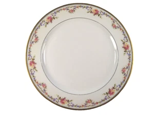 Haviland & Co Dinner Plate Schleiger 927-1 Limoges France Yellow Pink Roses (O2) - Picture 1 of 5