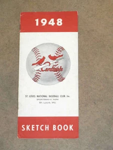 ST. LOUIS CARDINALS MEDIA GUIDE SKETCH BOOK - 1948 - EX SHAPE - Picture 1 of 1