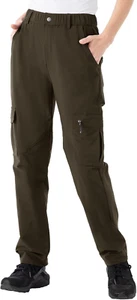 Women'S Hiking Cargo Pants Water-Resistant Quick Dry UPF 50+ Travel Camping Work - Picture 1 of 12