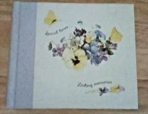 New VINTAGE Marjolein Bastin PANSIES  Journal and Photo Album  HALLMARK - Picture 1 of 7