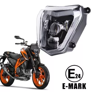 E24 LED Headlight For KTM Duke 690 2012-19 690R 2013-17 Hi/Lo Beam Running Light - Picture 1 of 12