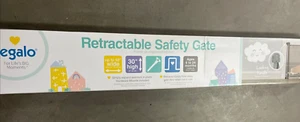 Regalo Retractable Baby Gate, Expands up to 50" Wide, Includes Wall Mounts - Picture 1 of 4