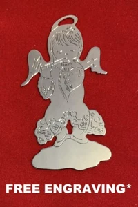 FREE Personalized Engraving Engraved Gloria Duchin Angel Christmas Ornament - Picture 1 of 7
