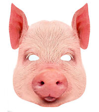 Schwein Tier 2d Karte Party Gesichtsmaske Kostüm bis Farm Motiv