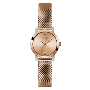 Guess Rose Gold-Tone Mesh Diamond Analog Women's Watch - GW0520L3 - Picture 1 of 5