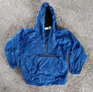 Gap Windbreaker Jacket Youth L/XL Age 9-12 Blue 1/4 Zip Outdoors Anorak Packable - Picture 1 of 6