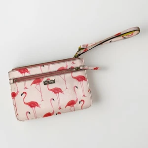 Kate Spade Geldbörse rosa Flamingo Kalbsleder - Bild 1 von 6