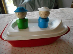 Vintage Tupperware Tuppertoys Canoe Toy Tupper FLOATS Boat BATH TUB 1732 PEOPLE - Picture 1 of 6